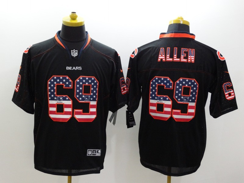 Men's Chicago Bears Jared Allen #69 Black Jersey